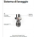 FORNO A GAS PER PASTICCERIA - COMBINATO CONVEZIONE - CON VAPORE DIRETTO - CAPACITA' 4 TEGLIE 60 X 40 - COMANDI TOUCH SCREEN