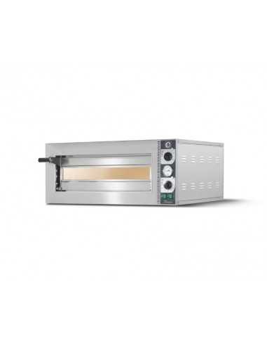 FORNO CUPPONE TIZIANO - ELETTRICO - COMANDI MECCANICI - CAPACITA' 4 PIZZE DA 30 - DIMENSIONI CM L90 X P76,5 X H38,5