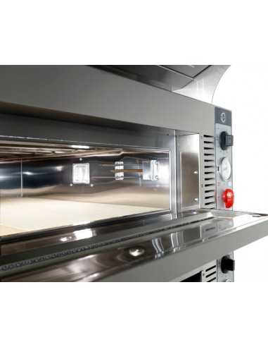FORNO CUPPONE TIEPOLO - ELETTRICO - CONTROLLO MECCANICO - CAPACITA' 9+9 PIZZE - DIMENSIONI CM L138 X P128 X H73