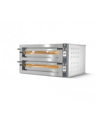 FORNO CUPPONE DONATELLO - ELETTRICO - CONTROLLO DIGITALE CD- CAPACITA' 9+9 PIZZE - DIMENSIONI CM L151 X P141 X H78,5