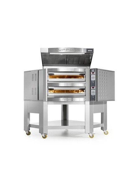 FORNO ELETTRICO ANGOLARE CUPPONE CARAVAGGIO - SISTEMA DI CONTROLLO TOUCH SCREEN - 1 CAMERA DI COTTURA - CAPACITA' 5 PIZZE DA 35 CM - POTENZA 9,7 KW FORNO ELETTRICO ANGOLARE CUPPONE CARAVAGGIO - SISTEMA DI CONTROLLO TOUCH SCREEN - 1 CAMERA DI COTTURA - CAPACITA' 5 PIZZE DA 35 CM - POTENZA 9,7 KW