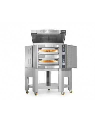 FORNO ELETTRICO ANGOLARE CUPPONE CARAVAGGIO - SISTEMA DI CONTROLLO TOUCH SCREEN - 1 CAMERA DI COTTURA - CAPACITA' 5 PIZZE DA 35 CM - POTENZA 9,7 KW FORNO ELETTRICO ANGOLARE CUPPONE CARAVAGGIO - SISTEMA DI CONTROLLO TOUCH SCREEN - 1 CAMERA DI COTTURA - CAPACITA' 5 PIZZE DA 35 CM - POTENZA 9,7 KW