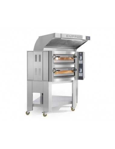 FORNO ELETTRICO ANGOLARE CUPPONE CARAVAGGIO - SISTEMA DI CONTROLLO TOUCH SCREEN - 1 CAMERA DI COTTURA - CAPACITA' 5 PIZZE DA 35 CM - POTENZA 9,7 KW FORNO ELETTRICO ANGOLARE CUPPONE CARAVAGGIO - SISTEMA DI CONTROLLO TOUCH SCREEN - 1 CAMERA DI COTTURA - CAPACITA' 5 PIZZE DA 35 CM - POTENZA 9,7 KW