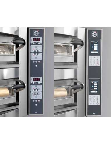 FORNO ELETTRICO ANGOLARE CUPPONE CARAVAGGIO - SISTEMA DI CONTROLLO TOUCH SCREEN - 1 CAMERA DI COTTURA - CAPACITA' 5 PIZZE DA 35 CM - POTENZA 9,7 KW FORNO ELETTRICO ANGOLARE CUPPONE CARAVAGGIO - SISTEMA DI CONTROLLO TOUCH SCREEN - 1 CAMERA DI COTTURA - CAPACITA' 5 PIZZE DA 35 CM - POTENZA 9,7 KW