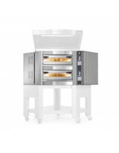 FORNO ELETTRICO ANGOLARE CUPPONE CARAVAGGIO - SISTEMA DI CONTROLLO TOUCH SCREEN - 1 CAMERA DI COTTURA - CAPACITA' 5 PIZZE DA 35 CM - POTENZA 9,7 KW