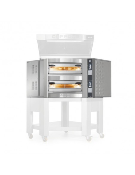 FORNO CUPPONE AD ANGOLO CARAVAGGIO ELETTRICO PER 8+8 PIZZE DIAMETRO