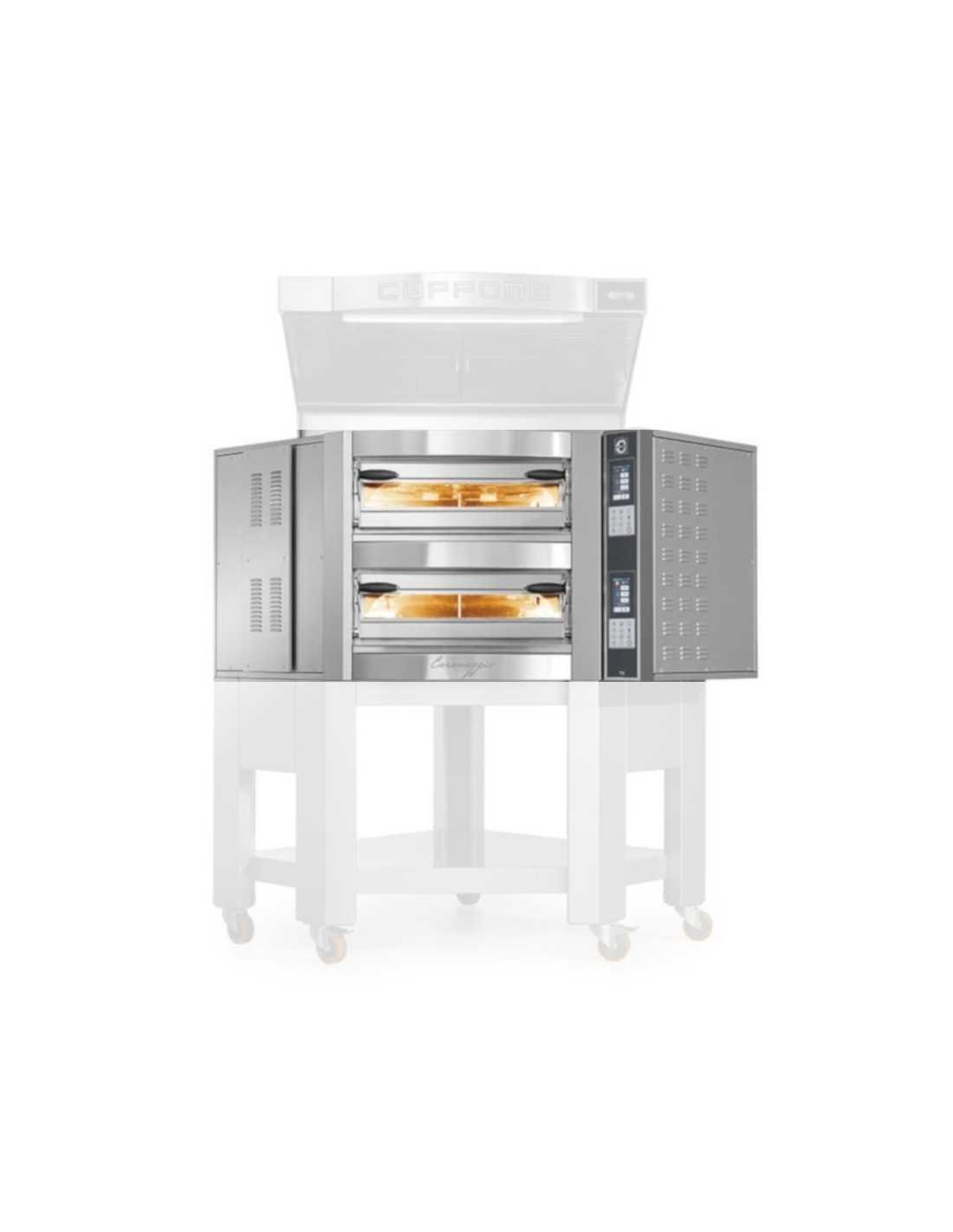 FORNO CUPPONE AD ANGOLO CARAVAGGIO ELETTRICO PER 8+8 PIZZE DIAMETRO