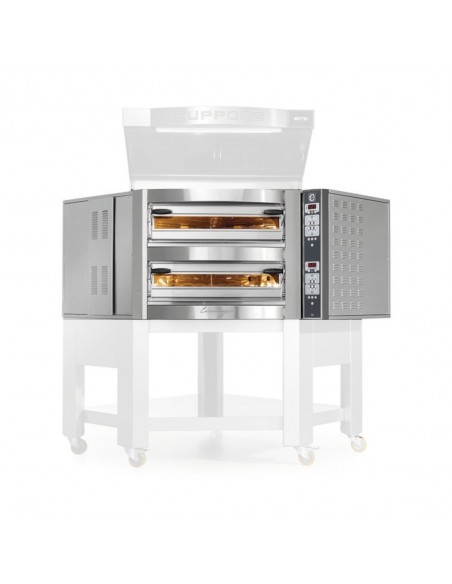 FORNO ELETTRICO ANGOLARE CUPPONE CARAVAGGIO - SISTEMA DI CONTROLLO TOUCH SCREEN - 1 CAMERA DI COTTURA - CAPACITA' 5 PIZZE DA 35 CM - POTENZA 9,7 KW FORNO ELETTRICO ANGOLARE CUPPONE CARAVAGGIO - SISTEMA DI CONTROLLO TOUCH SCREEN - 1 CAMERA DI COTTURA - CAPACITA' 5 PIZZE DA 35 CM - POTENZA 9,7 KW