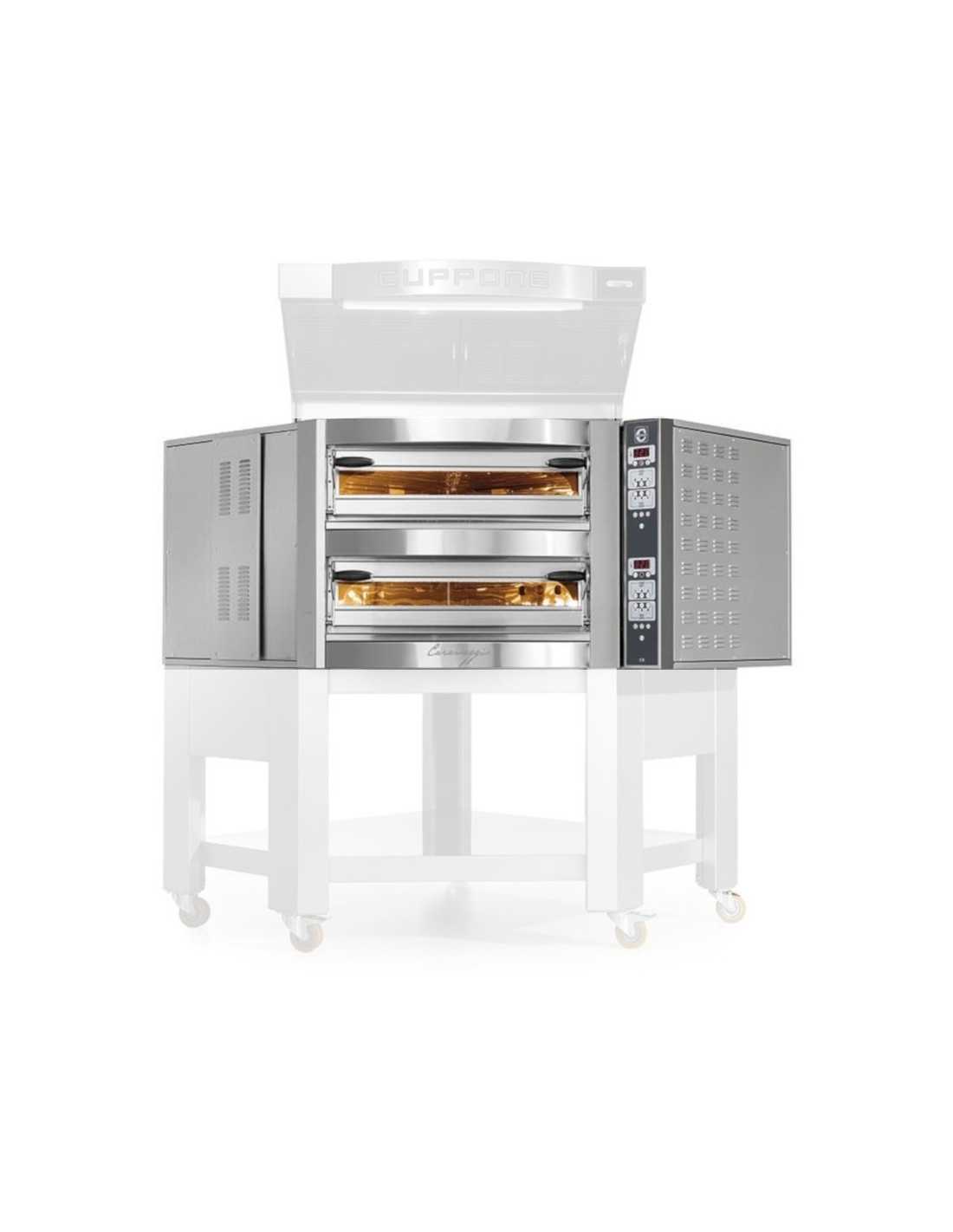FORNO CUPPONE AD ANGOLO CARAVAGGIO ELETTRICO PER 5+5 PIZZE DIAMETRO