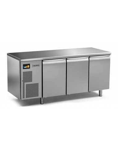 TAVOLO FERMALIEVITAZIONE -DISPLAY TOUCH SCREEN -TEMPER. -5/+40°C - DIM. CM L198,4 X P75 X H85- CAPACITA' 18 TEGLIE 60X40-CON UMIDIFICATORE TAVOLO FERMALIEVITAZIONE -DISPLAY TOUCH SCREEN -TEMPER. -5/+40°C - DIM. CM L198,4 X P75 X H85- CAPACITA' 18 TEGLIE 60X40-CON UMIDIFICATORE