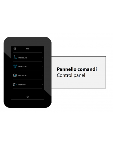 ABBATTITORE DI TEMPERATURA-CAPACITA' 10 TEGLIE GN 1/1 - 60X40 - O 12 VASCHETTE DA 5 LT-TEMPER. +3°/-18° -DIMENSIONI CM L78 X P86 X H146