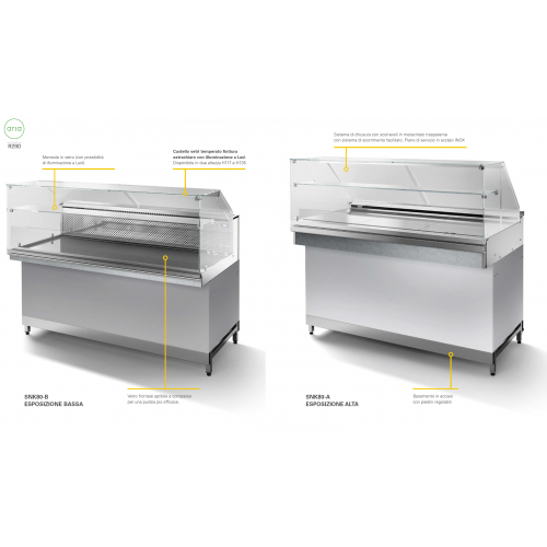 VETRINA BAR REFRIGERAZIONE STATICA -...