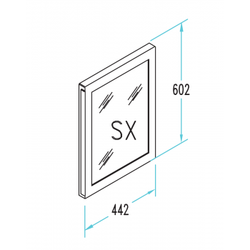 PORTA IN VETRO SX