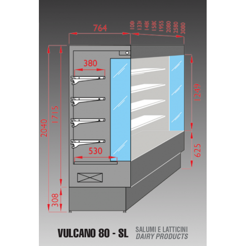 ESPOSITORE MURALE REFRIGERATO - PER...