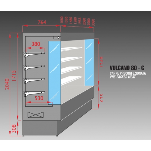 ESPOSITORE MURALE REFRIGERATO - PER... ESPOSITORE MURALE REFRIGERATO - PER...