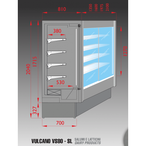 ESPOSITORE MURALE REFRIGERATO - PER... ESPOSITORE MURALE REFRIGERATO - PER...