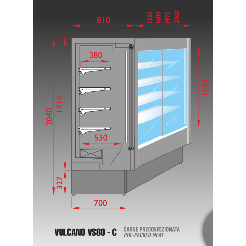 ESPOSITORE MURALE REFRIGERATO - PER... ESPOSITORE MURALE REFRIGERATO - PER...
