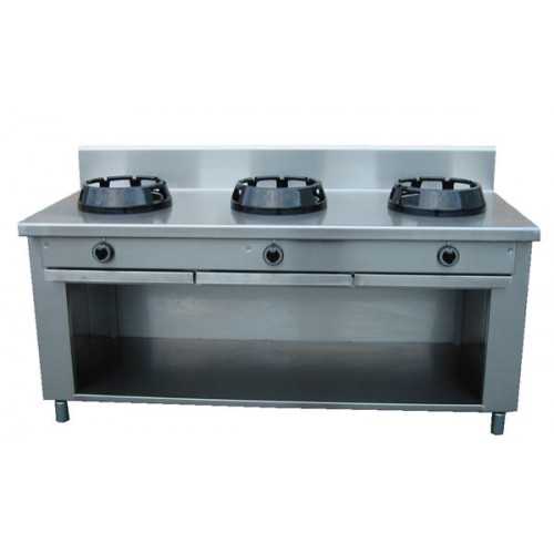 CUCINA CINESE WOK 3 FUOCHI SU ARMADIO...