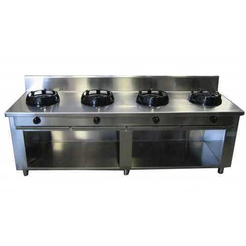 CUCINA CINESE WOK 4 FUOCHI SU ARMADIO... CUCINA CINESE WOK 4 FUOCHI SU ARMADIO...