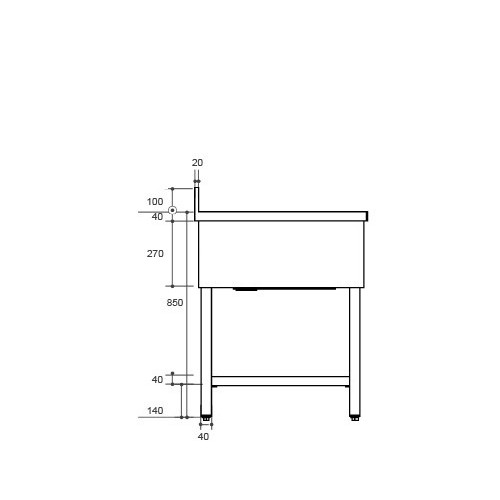LAVELLO 1 VASCA IN ACCIAIO INOX