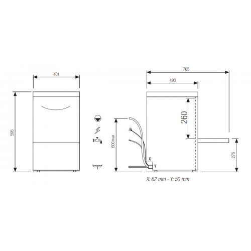 LAVATAZZINE PROFESSIONALE CESTO...