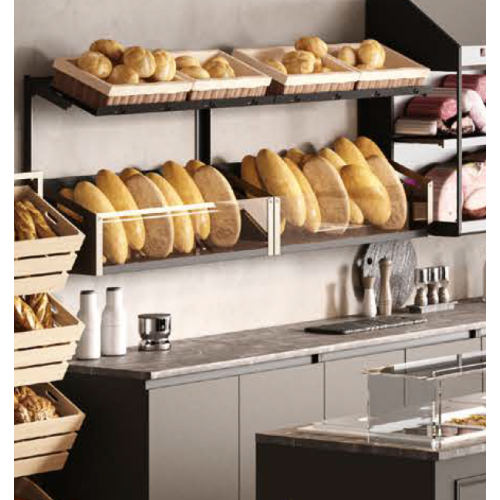 SCAFFALE PENSILE PER PANE CON 2 CESTI...