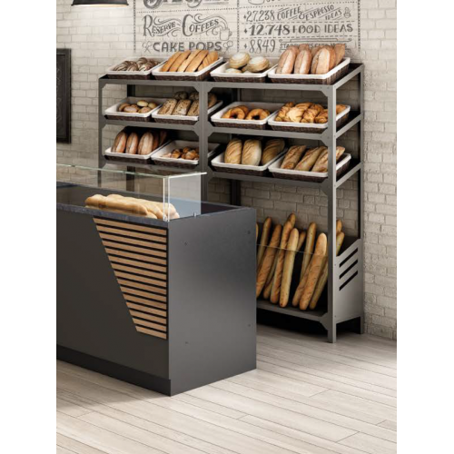 SCAFFALE PER PANE 3 RIPIANI INCLINATI...