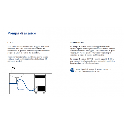 FABBRICATORE DI GHIACCIO CON POMPA DI... FABBRICATORE DI GHIACCIO CON POMPA DI...