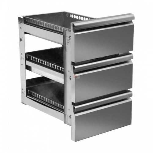 Cassetti in Acciaio Inox - 3x 1/3