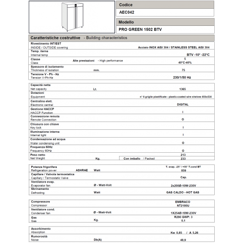 ARMADIO FRIGO FULL OPTIONAL CAPACITA'... ARMADIO FRIGO FULL OPTIONAL CAPACITA'...