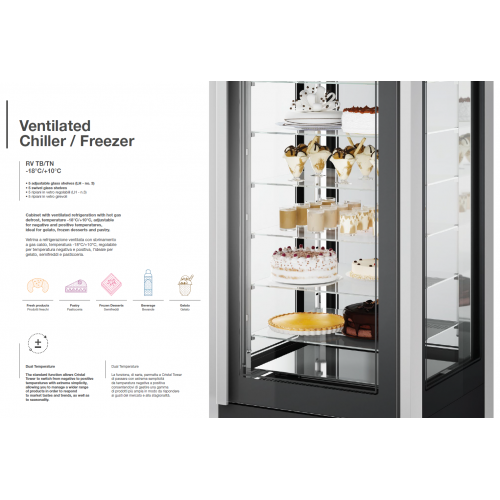 VETRINA COMBINATA PER GELATERIA E...