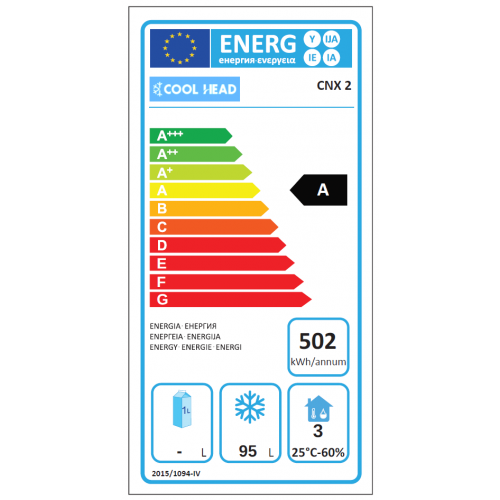ARMADIO FRIGO CLASSE A ACCIAIO INOX...