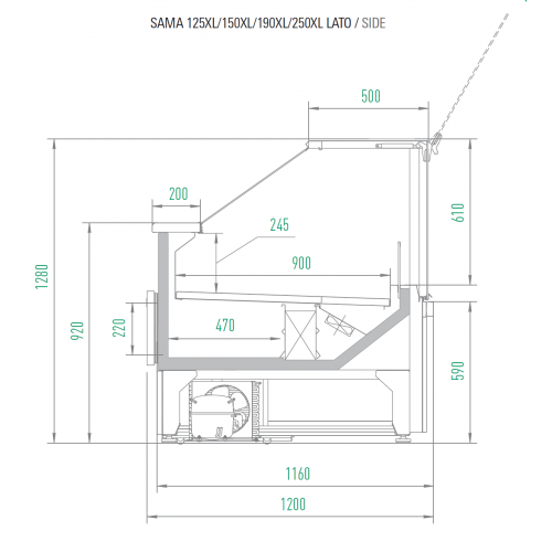 BANCO ESPOSITIVO PER CARNE SALUMI E...