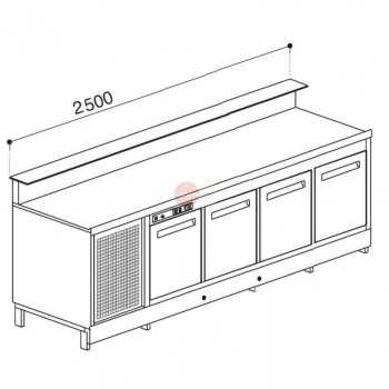 BANCO BAR REFRIGERATO -...