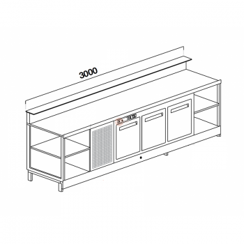 BANCO BAR REFRIGERATO -...