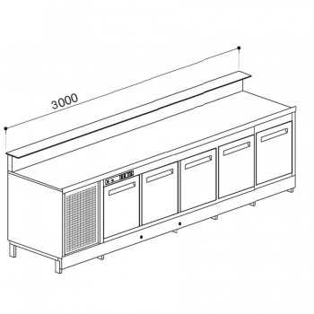 BANCO BAR REFRIGERATO -...