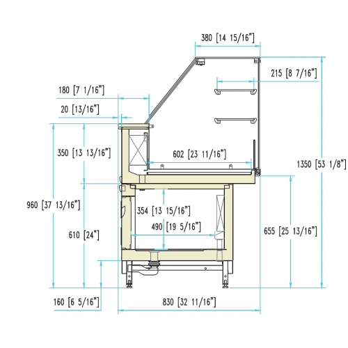 VETRINA BAR REFRIGERAZIONE VENTILATA...