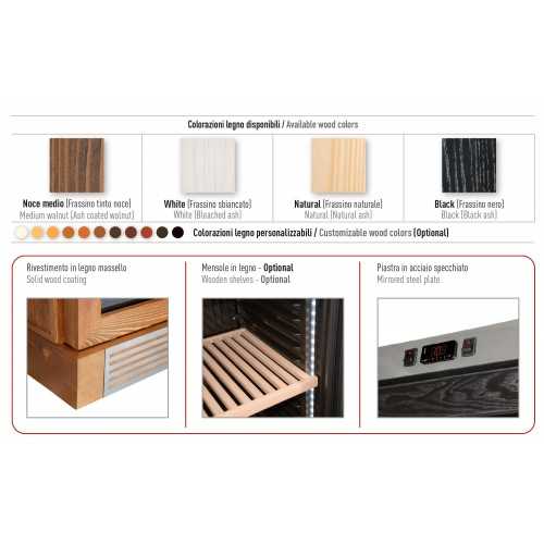 VETRINA VINI IN LEGNO CAPACITA' 252...