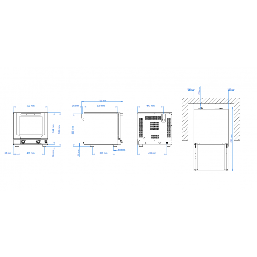 FORNO ELETTRICO VENTILATO A...