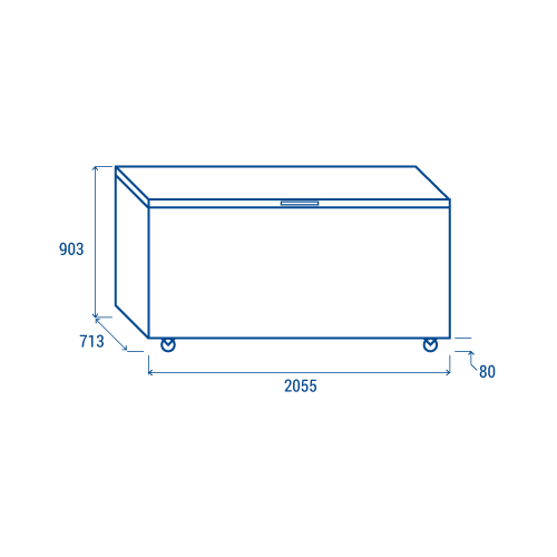 CONGELATORE A POZZETTO CAPACITA' 700...