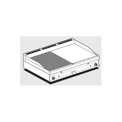 FRY TOP PROFESSIONALE A GAS DA BANCO...