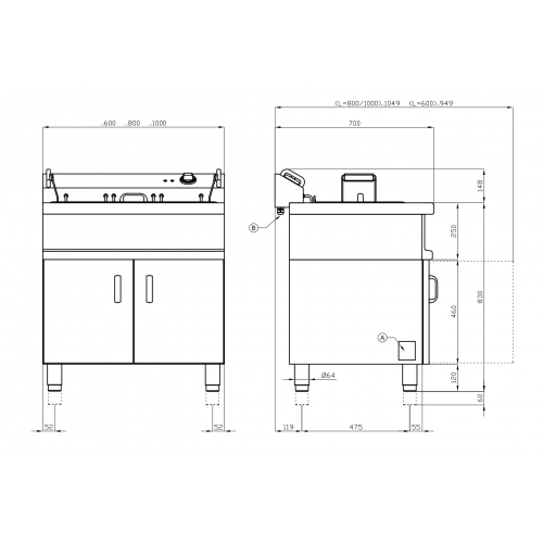 FRIGGITRICE PASTICCERIA ELETTRICA 1...