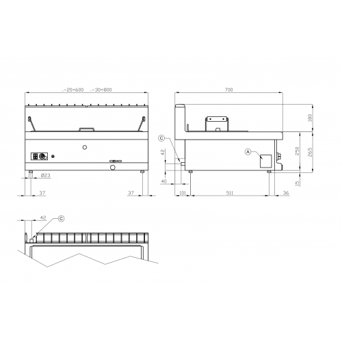FRIGGITRICE PASTICCERIA A GAS...
