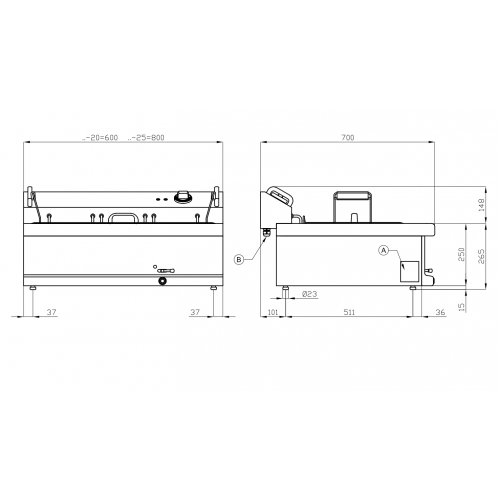FRIGGITRICE PER PASTICCERIA ELETTRICA...