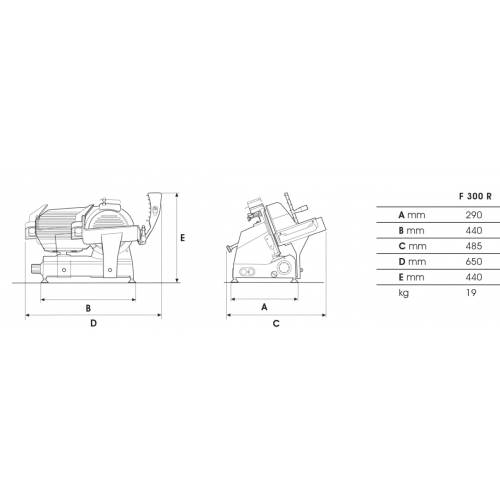 AFFETTATRICE PROFESSIONALE A GRAVITA'...