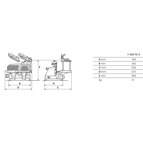 AFFETTATRICE PROFESSIONALE VERTICALE...