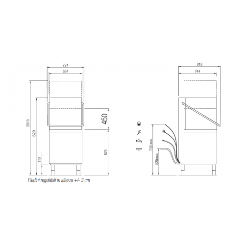 LAVASTOVIGLIE A CAPOT CESTO (50x50)...