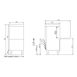 LAVATEGLIE PROFESSIONALE CESTO 50X60 cm
