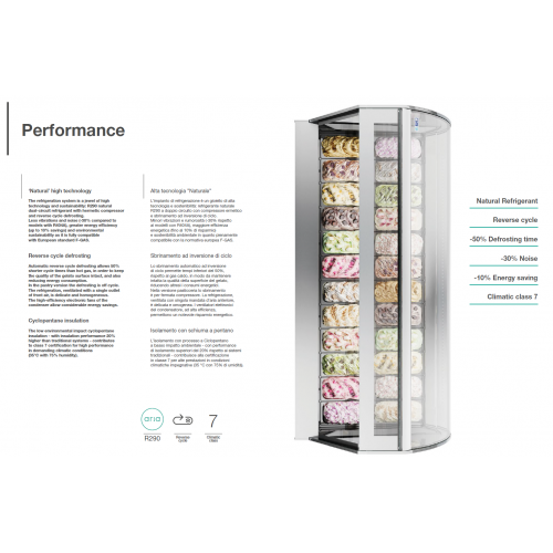 VETRINA GELATO MILLENNIUM VENTILATA...