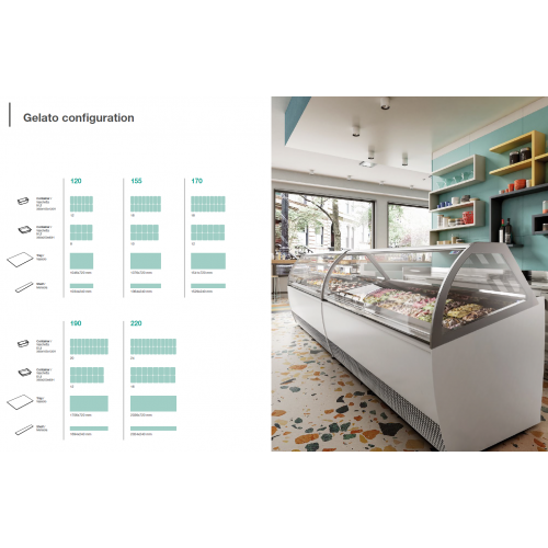 VETRINA GELATO MILLENNIUM VENTILATA...